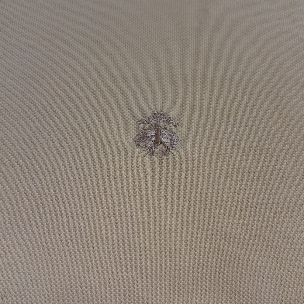 Lot of 2 Brooks Brothers Polo Shirt Mens XL Yellow White Cotton Original Fit - Picture 4 of 14
